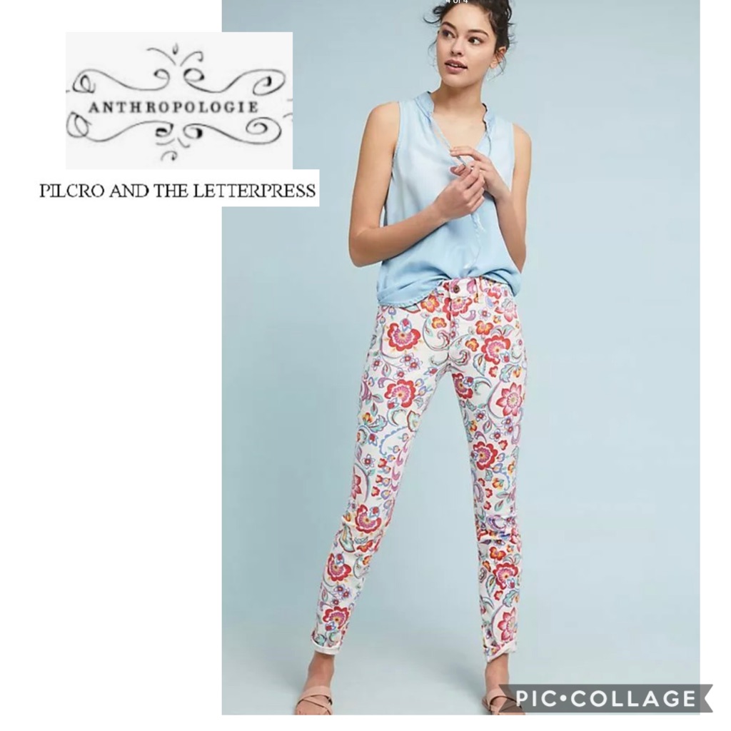 Anthropologie Pilcro Size 29 Mid-Rise Skinny Ankle